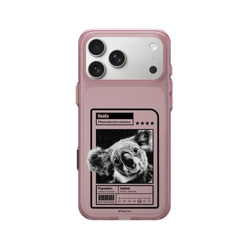 iPhone 17 Pro Max Clear (相機按鈕) 晶醺玫 - RHINOSHIELD X Taipei Zoo - 無尾熊：限量卡牌
