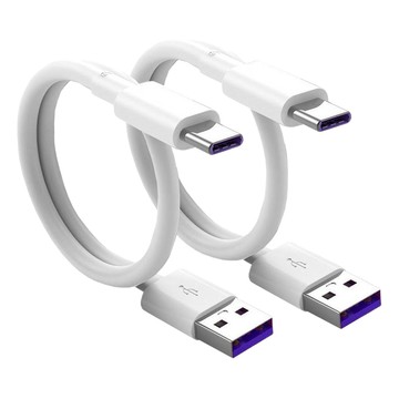 月陽 超值2入真5A快充25公分TypeC手機平板充電線傳輸線(TYP025X2)