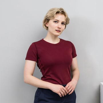 O5 PRO｜奇異Ｔ－女版/圓領 (酒紅)