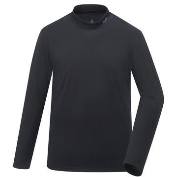 男款石墨烯抑菌蓄熱立領內著衣(A1UCGZ06M黑/保暖內著/石墨烯內著/登山健行/日常保暖)