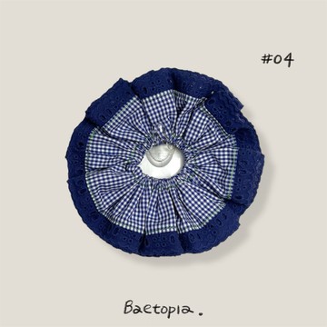 Baetopia | 薄切面款・格外藍手作髮圈