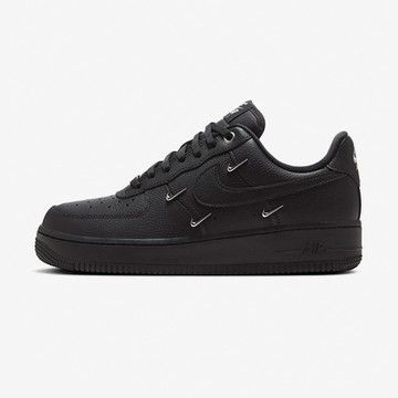 Nike WMNS Air Force 1 07 LX 女 全黑 運動 緩震 低筒 小金勾 休閒鞋 HQ1180-001