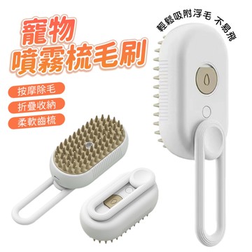 寵物噴霧梳毛刷 寵物洗澡刷 貓咪梳毛 按摩梳 洗梳合一 電動噴霧 寵物清潔刷