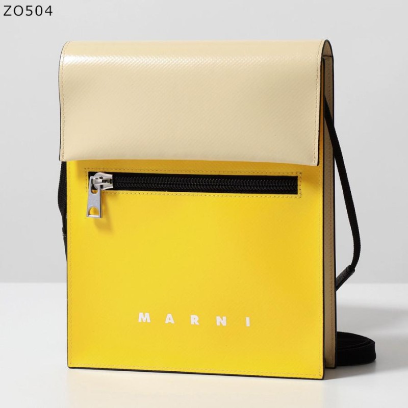 MARNI マルニ ショルダーバッグ TRIBECA トライベッカ SBMQ0036A0 P3572 P5769 メンズ PVC フォンケース  ポシェット ロゴ バイカラー 鞄 カラー9色 | LINEブランドカタログ