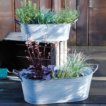 鐵皮多肉綠植花盆大號鐵藝花桶花盆紅酒冰桶啤酒冰桶香檳桶鐵冰桶