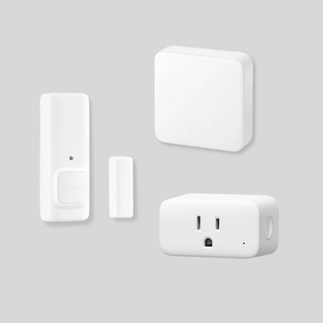 【離家關閉電源】SwitchBot | Hub Mini主控器+門窗感測器+智慧插座