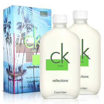 Calvin Klein 凱文克萊 CK One  光影之夏限量版中性淡香水(100ml)X2入
