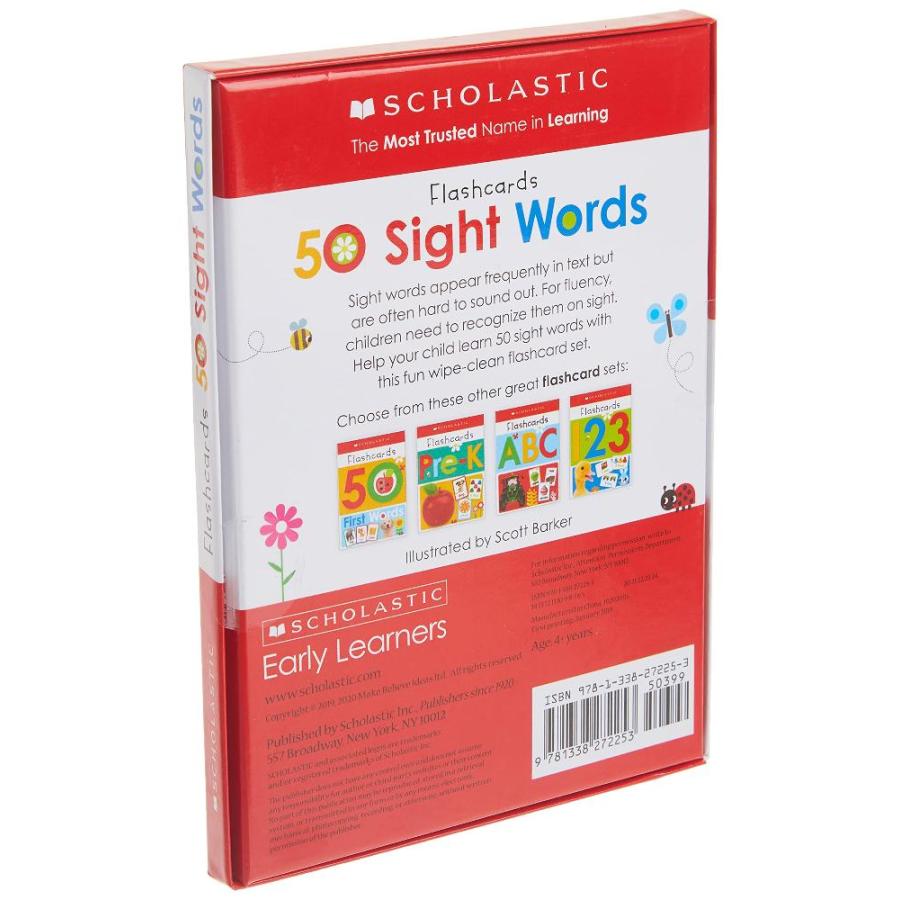 Sight Words Flashcards: Wipe Clean (Scholastic Early Learners)