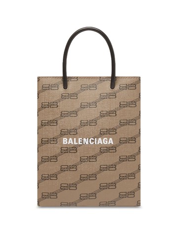 Balenciaga - BB monogram-print canvas tote bag - women - Cotton/Polyester/Polyurethane - One Size - Neutrals