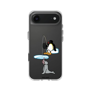 iPhone Air Clear Case（相機按鈕） 透明 - Pingu 企鵝家族 - 今晚，我想來點..