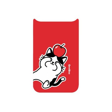 QeeWoo 磁吸背板 多汁波普系列-蘋果貓 Apple Cat (不含手機殼)