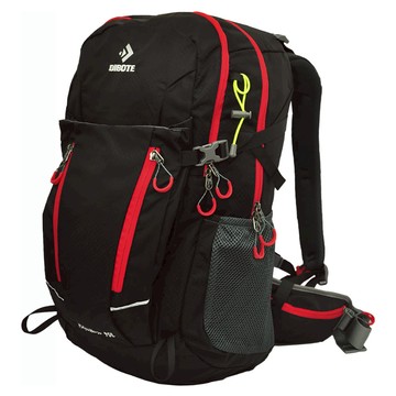 DIBOTE迪伯特 專業登山休閒背包40L 輕量化設計 舒適背負系統 時尚外觀  黑色  47 x 30 x 22cm