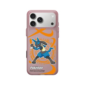 iPhone 17 Pro Max Clear (相機按鈕) 晶醺玫 - 寶可夢 Pokemon - 戰鬥系列-路卡利歐