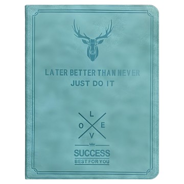 vXTRA 飛創 防潑水鹿頭壓紋 二代筆槽版平板皮套  1個  iPad Air 7/Air 6 11吋  蒂芬藍綠