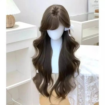 【KEKE】【小森林】假髮女 自然 日常 大波浪 超長 捲髮 網紅 lolita 氛圍感 全頭套 任意風格假髮女 甜美