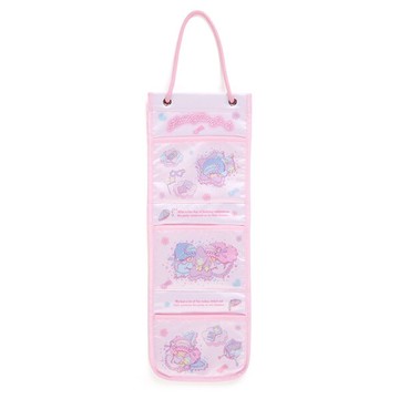 【震撼精品百貨】雙子星 Little Twin Stars KiKi&LaLa 日本SANRIO三麗鷗 吊掛/壁掛收納袋-睡覺*27286 震撼日式精品百貨