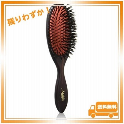 大阪ブラシ シャトリ 猪毛クッションブラシ 中 ヘアブラシ ブラック 6x6.5x22.1センチメートル (x 1)