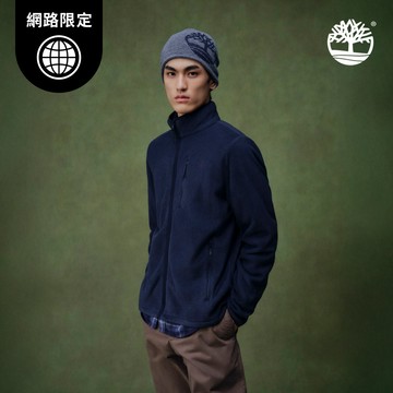 【網路限定】男款深寶石藍抓絨外套|A6BM4433