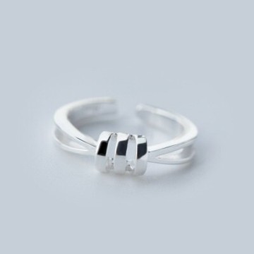 925純銀戒指開口戒-甜美氣質圓環造型情人節生日禮物女飾品73dt285【獨家進口】【米蘭精品】