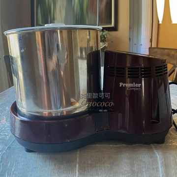 可可豆巧克力精磨機開心果研磨機麵糊酸辣醬和香料醬堅果磨醬機芝麻花生石輪研磨機110V美規原廠進口精磨機