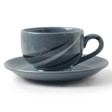 [豐名日本餐具] 咖啡杯組 灰釉刷毛 / C00CS1-128-3