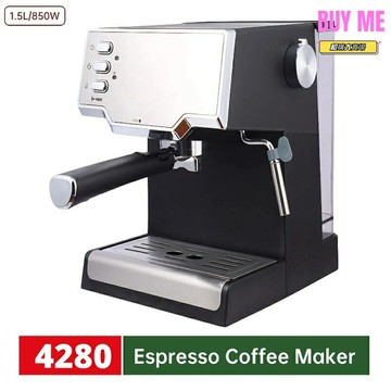 【850W強勁壓力】意式咖啡機 半自動咖啡機 濃縮咖啡機 家用咖啡機 專業級萃取 110V電壓 手動打奶泡 美式適用