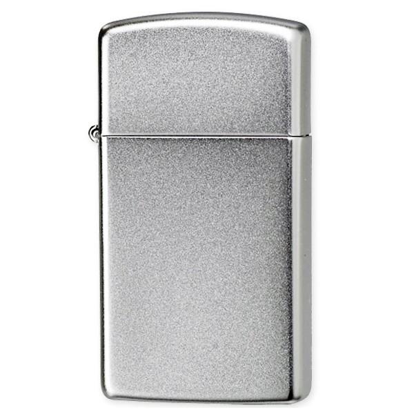 zippo ジッポー スリム オイルライター サテンクローム Stain Chrome