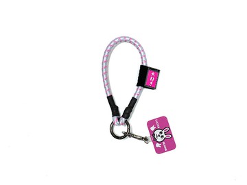 SCANFC NFC 反光彈力機能手腕繩 銀白粉紅(Lucky bunny)