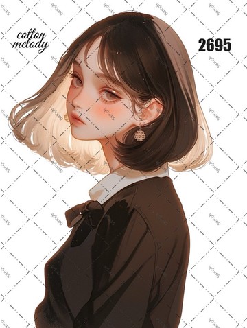 原廠貼紙 no.2695 人物貼紙 原創貼紙 原創人物貼紙 裝飾貼紙 棉旋律