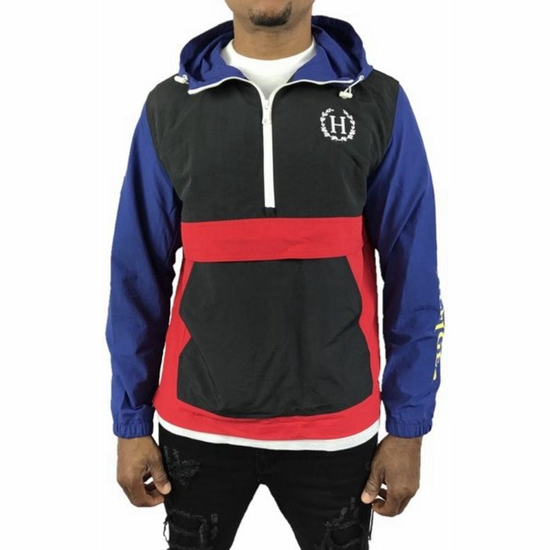 トミーヒルフィガー アノラック ナイロン ジャケット フーディー ハーフジップ 袖ロゴ Tommy Hilfiger メンズ アウター 青 赤 黒 Jk374 通販 Lineポイント最大0 5 Get Lineショッピング