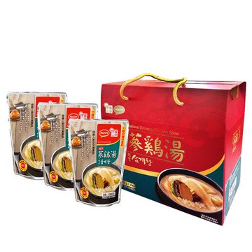 【韓味不二】夏林鮑魚人蔘雞湯3入禮盒組