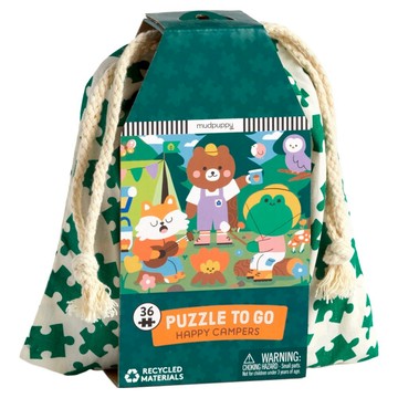 mudpuppy 隨身拼圖 快樂露營  1個  36片