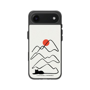 iPhone Air Clear (相機按鈕) 酷墨灰 - ilovedoodle (Lim Heng Swee) - Cat Landscape - Tail 貓咪尾巴
