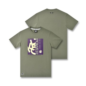 KINGO男款｜軍綠色印花T恤 411126