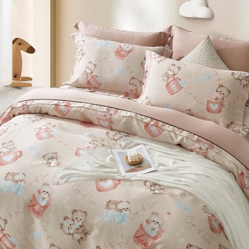 LM67/奧地利100%萊賽爾涼感60支純天絲TM/全鋪棉床包枕套兩用被套