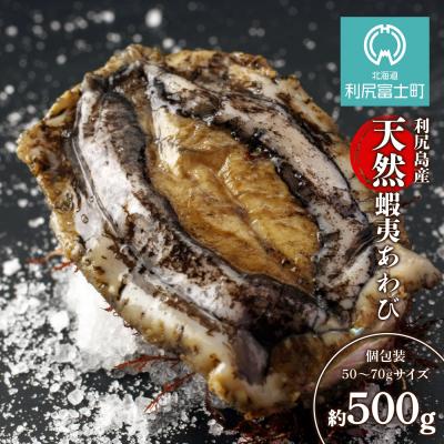 ふるさと納税 利尻富士町 天然蝦夷あわび 500g(小)