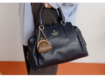 PLAYBOY - 手提包附長背帶 Striking系列 - 深藍色