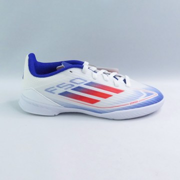 adidas IF1368 F50 League 中大童 足球鞋 室內 平底 白【iSport愛運動】