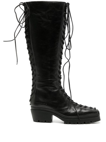 Alexander Wang - Terrain knee-high boots - women - Leather/Leather/Leather - 38 - Black