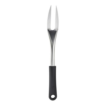LuigiFerrero Prima不鏽鋼肉叉 30.5cm  銀色 + 黑色手柄  1個
