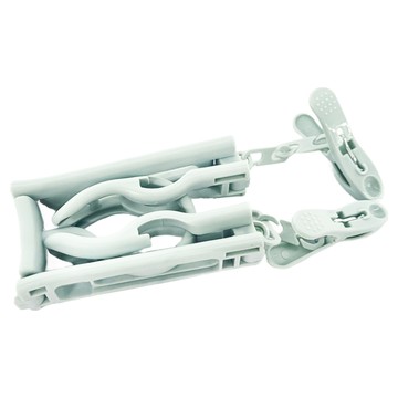 PUSH! 折疊曬衣架 小巧便攜 防滑凹槽 多瀝水孔  綠色  4個