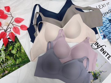 內衣頻道｜1816 無鋼圈碳元素二代升級版隱形軟支撐 無痕裸感立體3D無鋼圈(3入組)