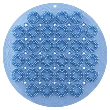 葉子小舖 浴室貼墻搓背神器  藍色  1個