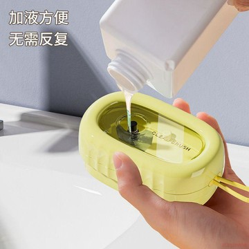桃園出貨✨多功能肥皂盒起泡盒有滾輪免手搓洗衣皁盒神器瀝水香皂刷子新款