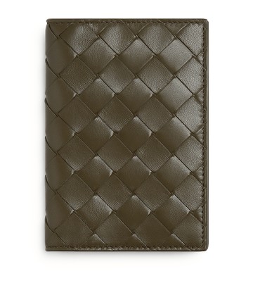 Bottega Veneta Leather Intrecciato Passport Holder
