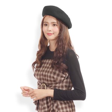 日本Dear Hats毛呢風氣質名媛立體貝蕾帽 貝雷帽 畫家帽 南瓜帽