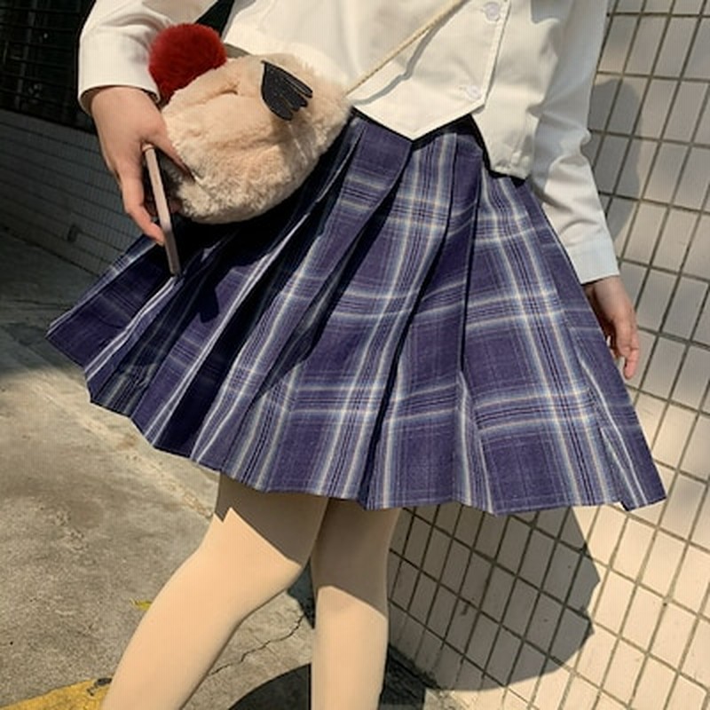 Jk プリーツスカート チェック柄 ミニ チェックスカート スクールスカート かわいい おしゃれ 通販 Lineポイント最大1 0 Get Lineショッピング