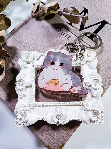 ME208_可愛貓2 Cute Cat2 /晶透吊飾