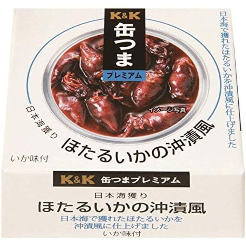 KK 缶つまプレミアム 日本近海獲り ほたるいかの沖漬風 70g×2個