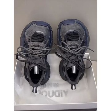 真皮網紅超火老爹鞋女2026春季新款百搭厚底顯腳巴黎運動休閑鞋